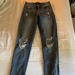 Celebrity Pink, dark blue girlfriend jeans